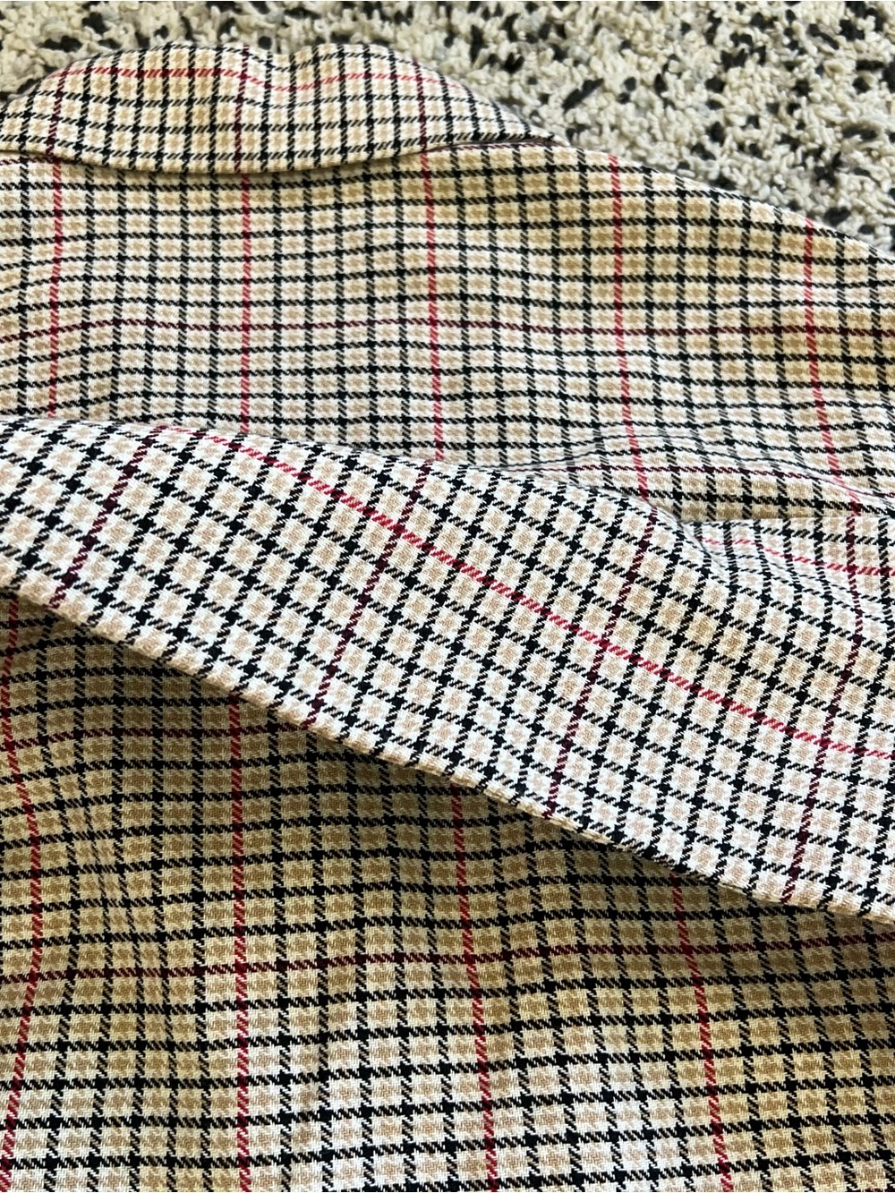 Maje Gessia Carreaux Trench Coat Check Plaid Women’s 38 EU Medium *Missing Belt - Picture 16 of 16